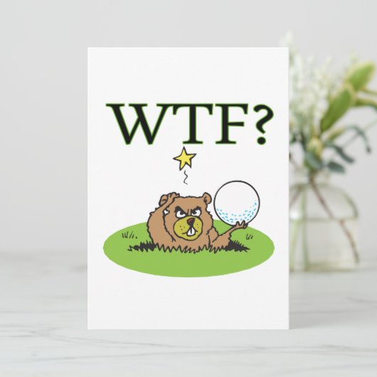 Invitation Gopher fâché (Debout devant)