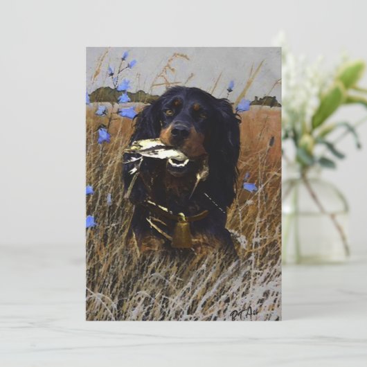 Invitation Gordon Setter (Debout devant)