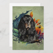 Invitation Gordon Setter (Devant / Derrière)