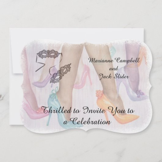 INVITATION GORGEOUS HI HEELS PERSONNALISABLES (Devant)