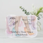 INVITATION GORGEOUS HI HEELS PERSONNALISABLES (Debout devant)