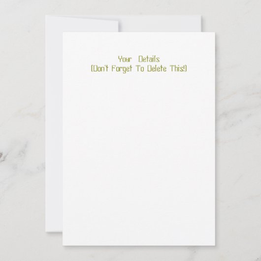 Invitation GORILLA (Dos)