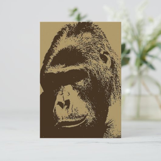 Invitation Gorilla (Debout devant)