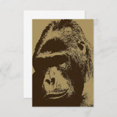 Invitation Gorilla (Devant / Derrière)
