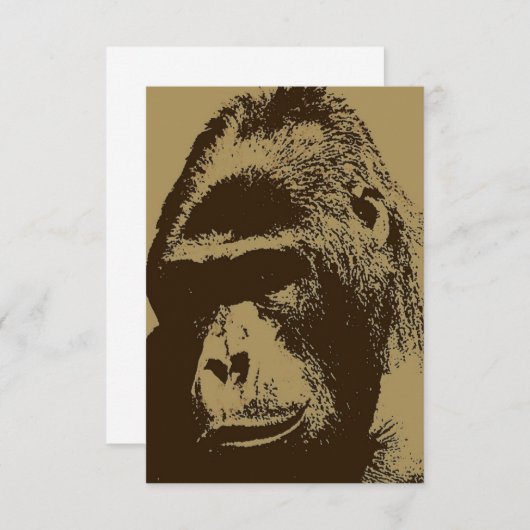 Invitation Gorilla (Devant / Derrière)