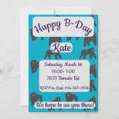 Invitation Gorillas Happy Birthday (Devant)