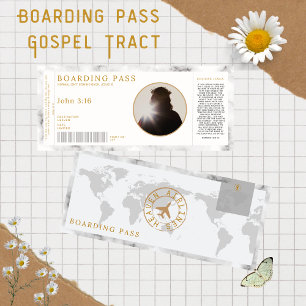 Invitation Gospel Boarding pass English