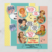 Invitation Gossiping Femme au foyer Couples Douche (Devant / Derrière)