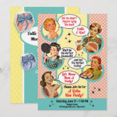 Invitation Gossiping Fête des mariées de la fête de la femme  (Devant / Derrière)