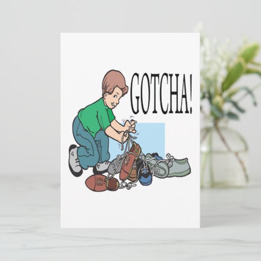 Invitation Gotcha (Debout devant)