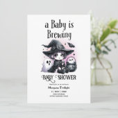 Invitation Goth Baby Girl est en train de brasser sorcière fa (Debout devant)