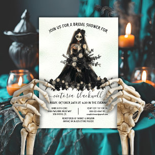 Invitation Goth Corpse Bride Fête des mariées