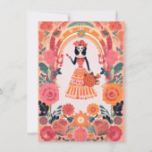 Invitation Goth Day for Dead Fête des mariées Skeleton Girl (Dos)