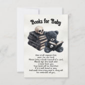 Invitation Goth Halloween livres pour bébé (Devant)