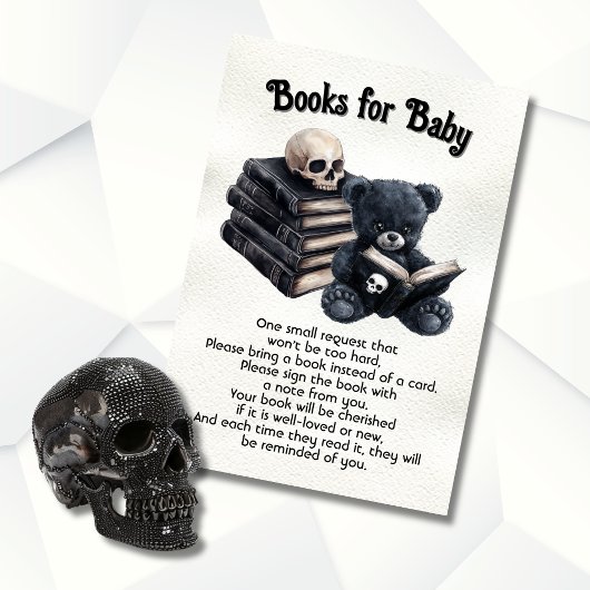 Invitation Goth Halloween livres pour bébé