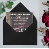 Invitation Goth humeur mariage sombre et gothique