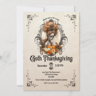 Invitation Goth Thanksgiving