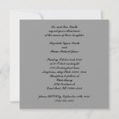 Invitation Goth Vintage Damask Rouge Jewel (Dos)
