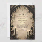 Invitation Gothic Arch Lumière de Chandelle Halloween (Devant)