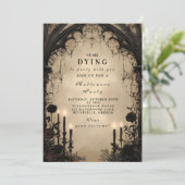 Invitation Gothic Arch Lumière de Chandelle Halloween (Debout devant)