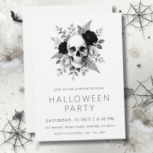 Gothic Crâne & Roses Halloween