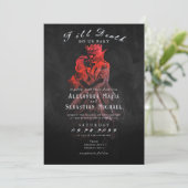 Invitation Gothic Dark Till Death Emo Whimsygoth Wedding (Debout devant)