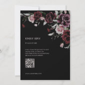 Invitation Gothic Floral Roses | Photo Wedding (Dos)