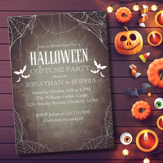 Invitation Gothic Halloween Party for Adults