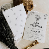 Invitation Gothic Love 40th Birthday Invitation, RIP 30