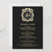 Invitation Gothic Ruins Roses Floral All In One Wedding (Dos)
