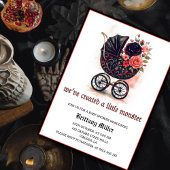 Invitation Gothic Stroller Halloween Baby Shower