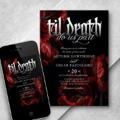 Invitation Gothic Til Mariage de la mort