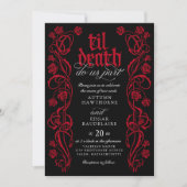 Invitation Gothic Til Mariage de la mort (Devant)