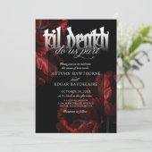 Invitation Gothic Til Mariage de la mort (Debout devant)
