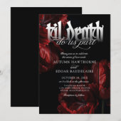 Invitation Gothic Til Mariage de la mort (Devant / Derrière)
