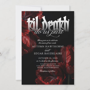 Invitation Gothic Til Mariage de la mort