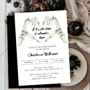 Invitation Gothique Amour Coeur Halloween Baby shower Invitat