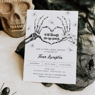 Invitation Gothique Amour Halloween Nuptiale Douche Invitatio