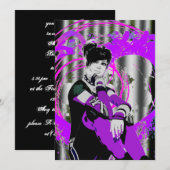 Invitation Gothique Anime Sweet 16 (Devant / Derrière)