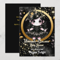 Gothique Baby shower mignonne Fille Lune Lullabe L