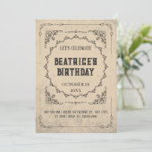 Invitation gothique baroque vintage (Debout devant)