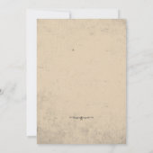 Invitation gothique baroque vintage (Dos)