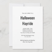 Invitation Gothique Cornfield Hayride Halloween Party (Dos)