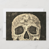 Invitation Gothique crâne humain fête d'anniversaire RIP à se (Dos)