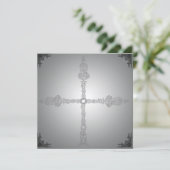 Invitation gothique croisée celtique déclinée (Debout devant)