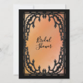 Invitation gothique de douche nuptiale Infos d'ins (Dos)