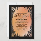 Invitation gothique de douche nuptiale Infos d'ins (Devant)