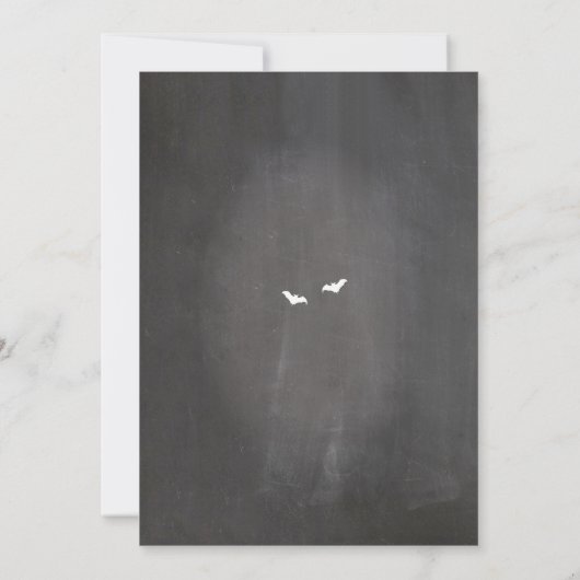 Invitation gothique de Halloween de cadre de (Dos)