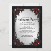 Invitation Gothique de la fête d'Halloween (Devant)