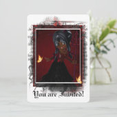 Invitation gothique Douche nuptiale Little Devil 4 (Debout devant)